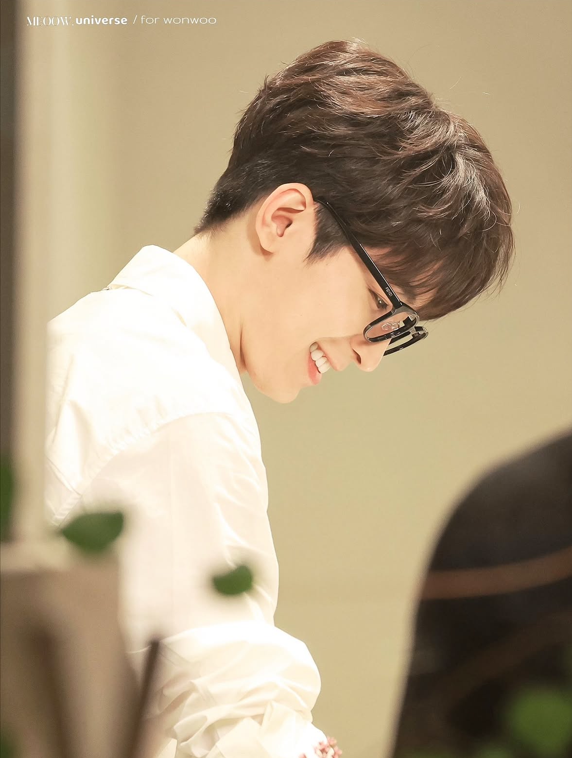 A moment captured by Wonwoo (SEVENTEEN)'s fan
