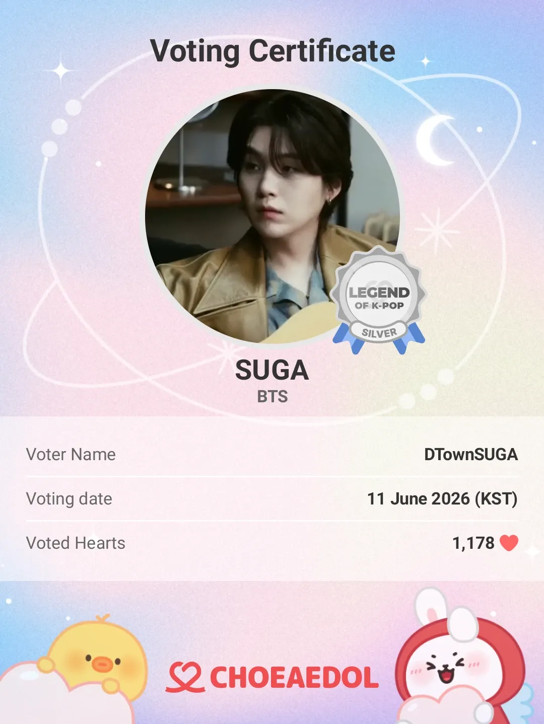 Foto terbaru SUGA (BTS)