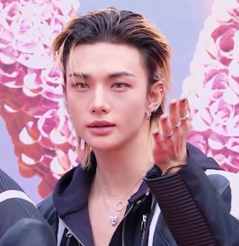 A moment captured by Hyunjin (Stray Kids)'s fan