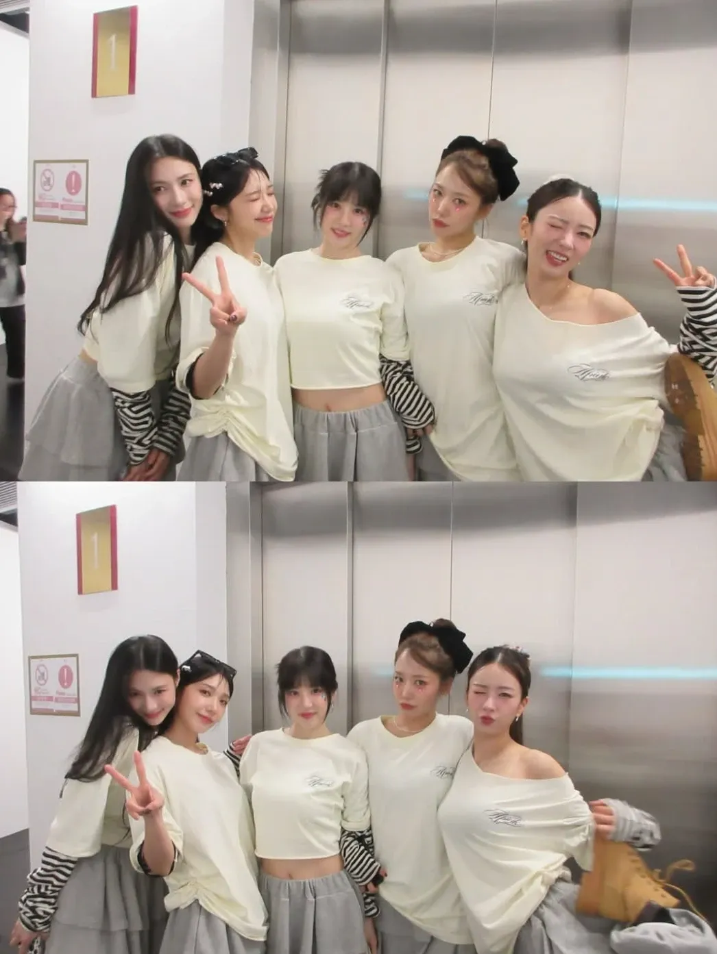 Apinkの舞台裏ショット