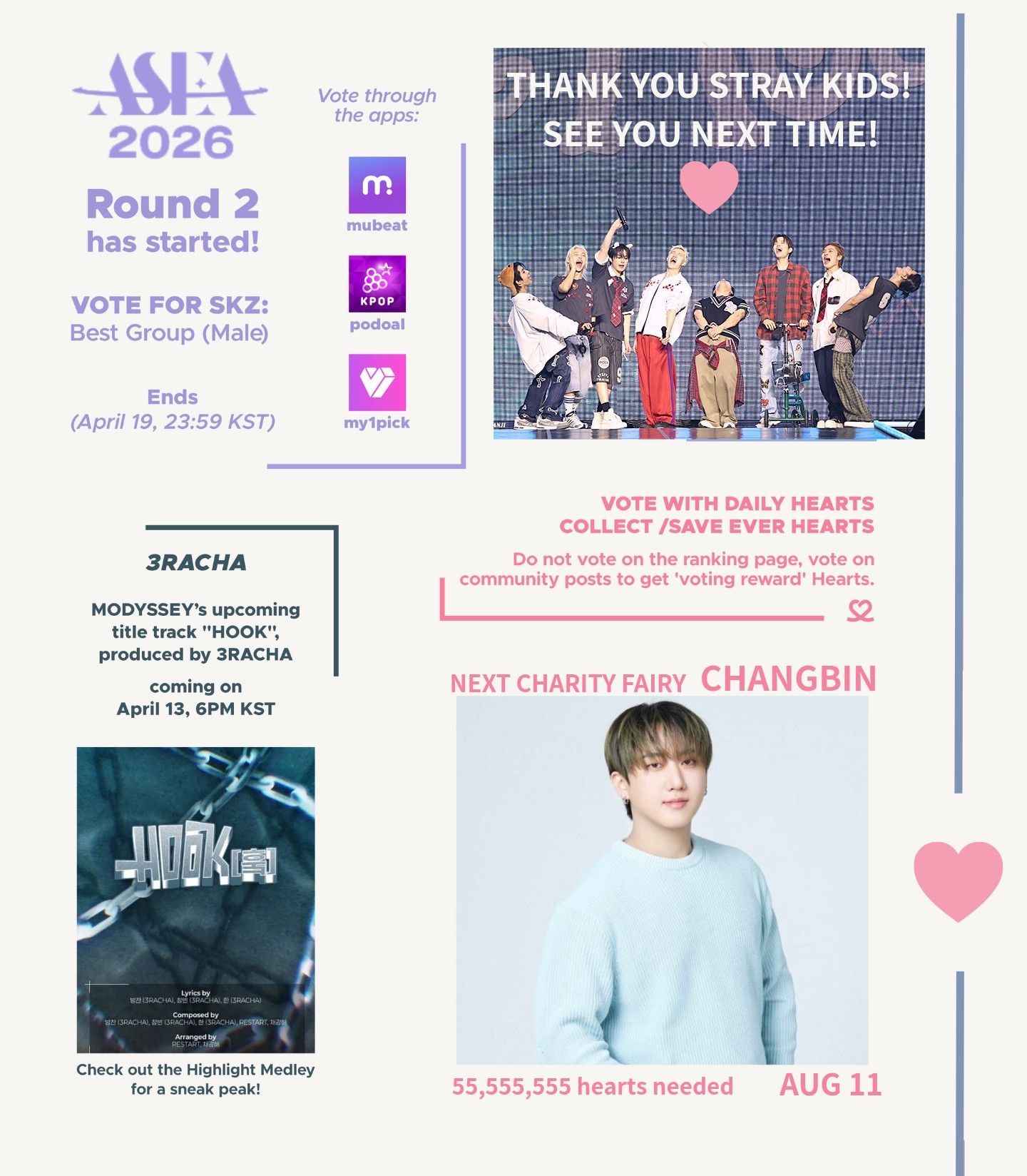 A moment captured by Stray Kids's fan