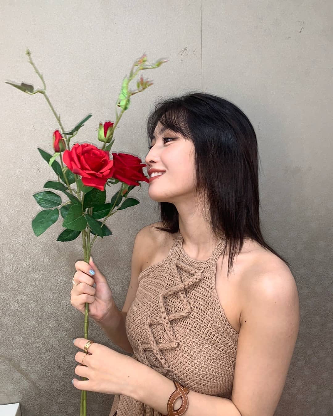 A moment captured by Momo (TWICE)'s fan