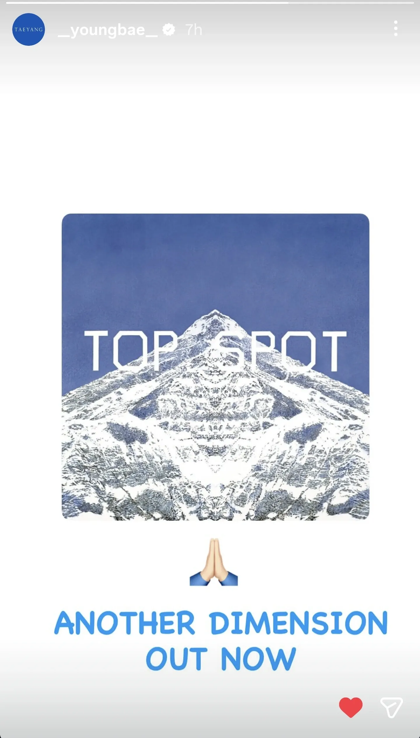 A heartfelt wallpaper shared by T.O.P's fans