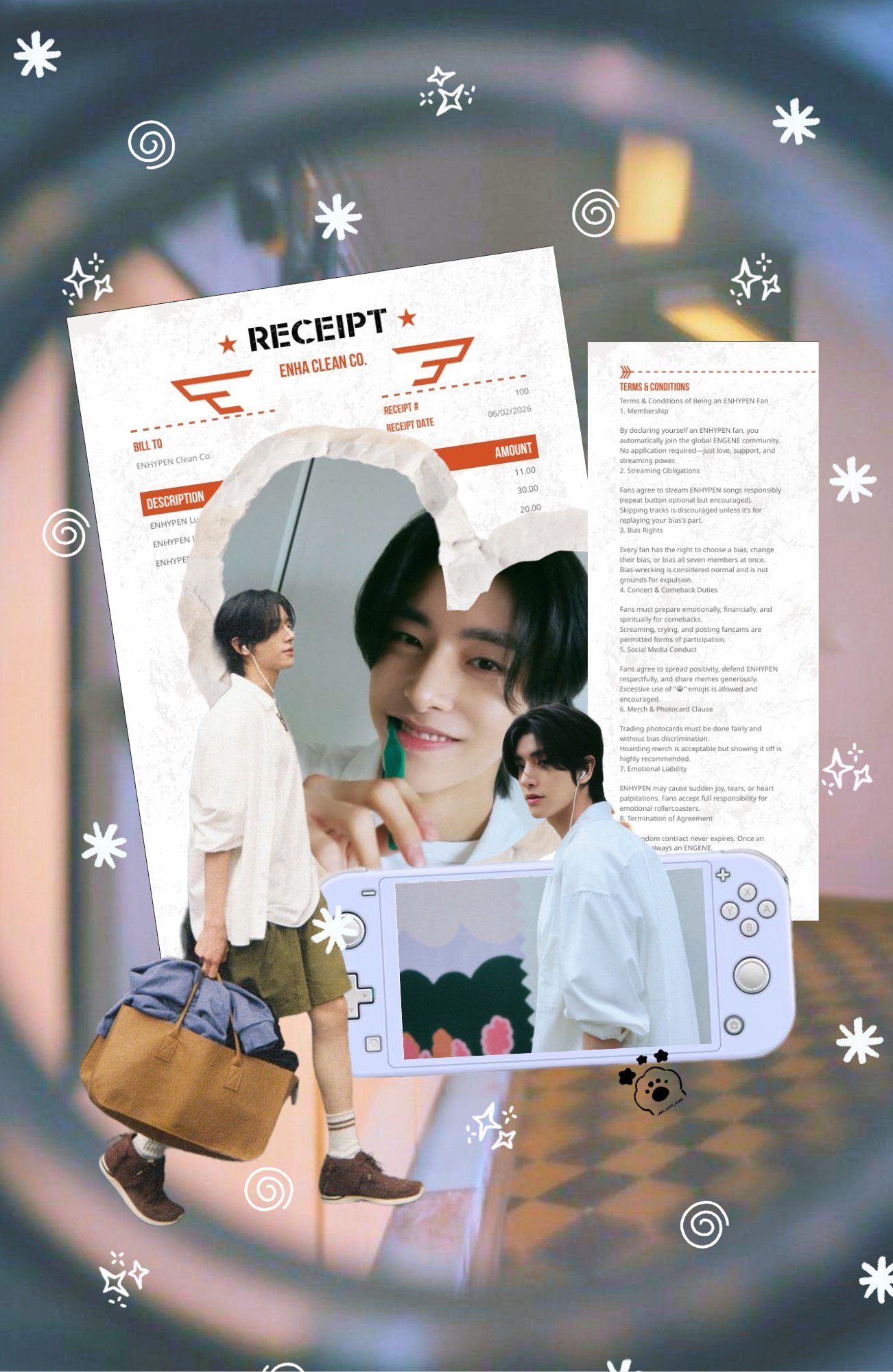 A moment captured by Jake (ENHYPEN)'s fan