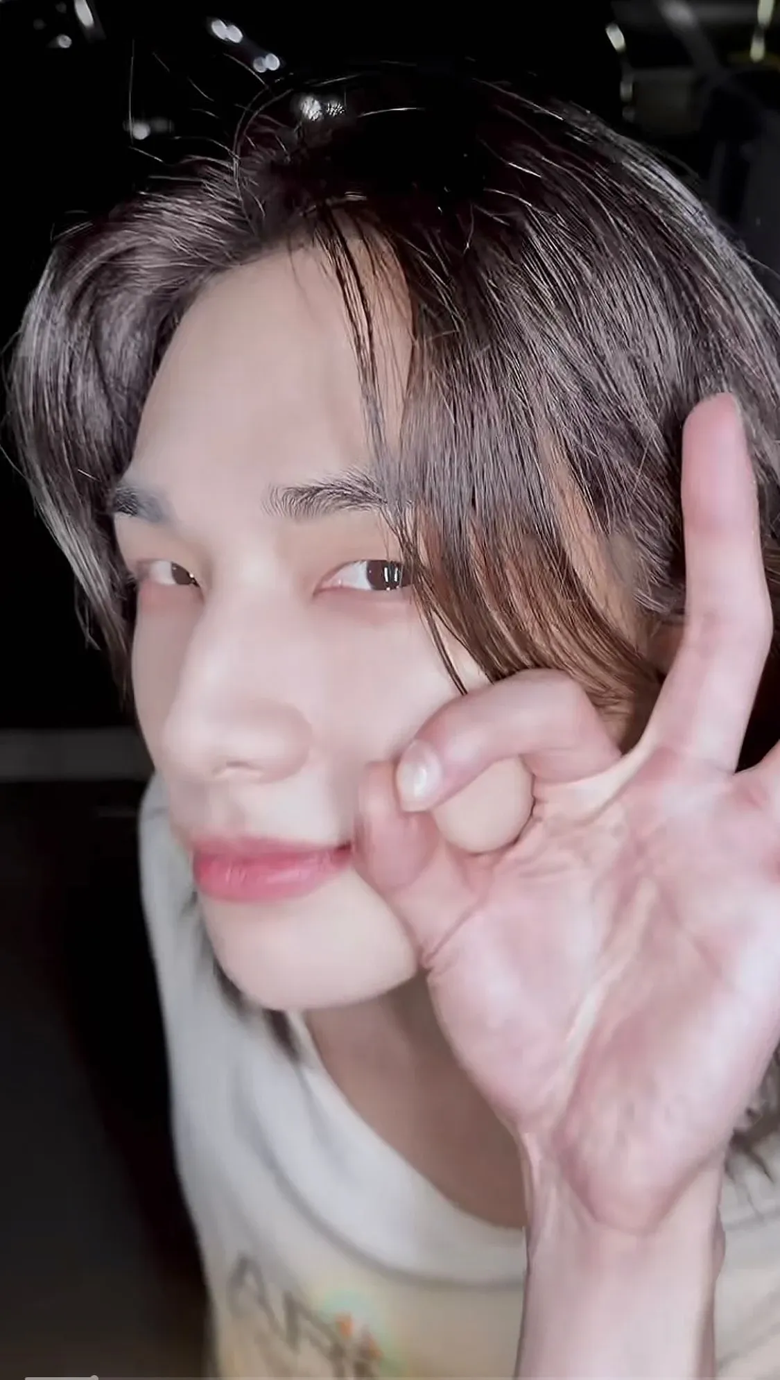 Recent activity shot of Hyunjin (Stray Kids)