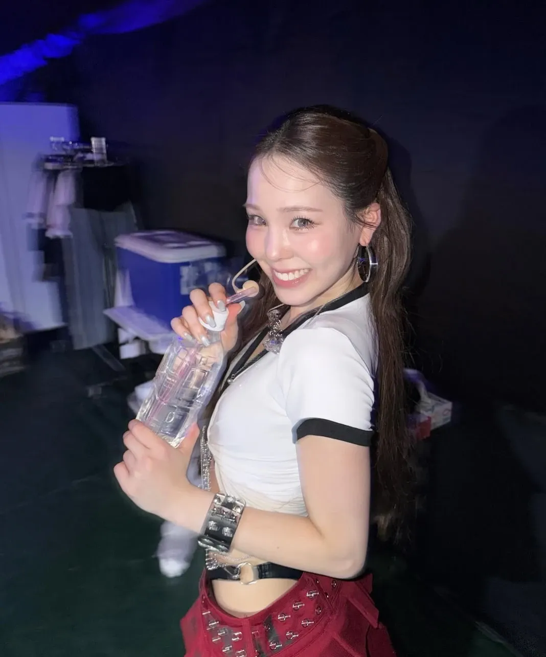 A moment captured by Mako (NiziU)'s fan