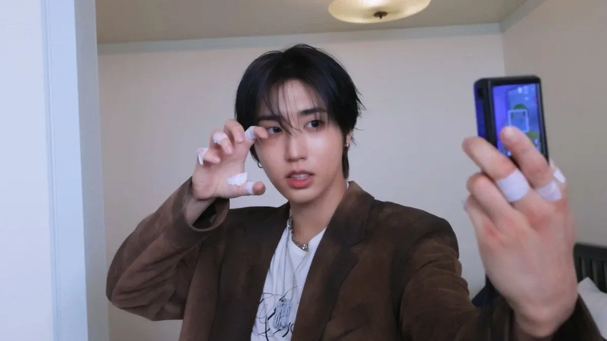 A moment captured by HAN (Stray Kids)'s fan