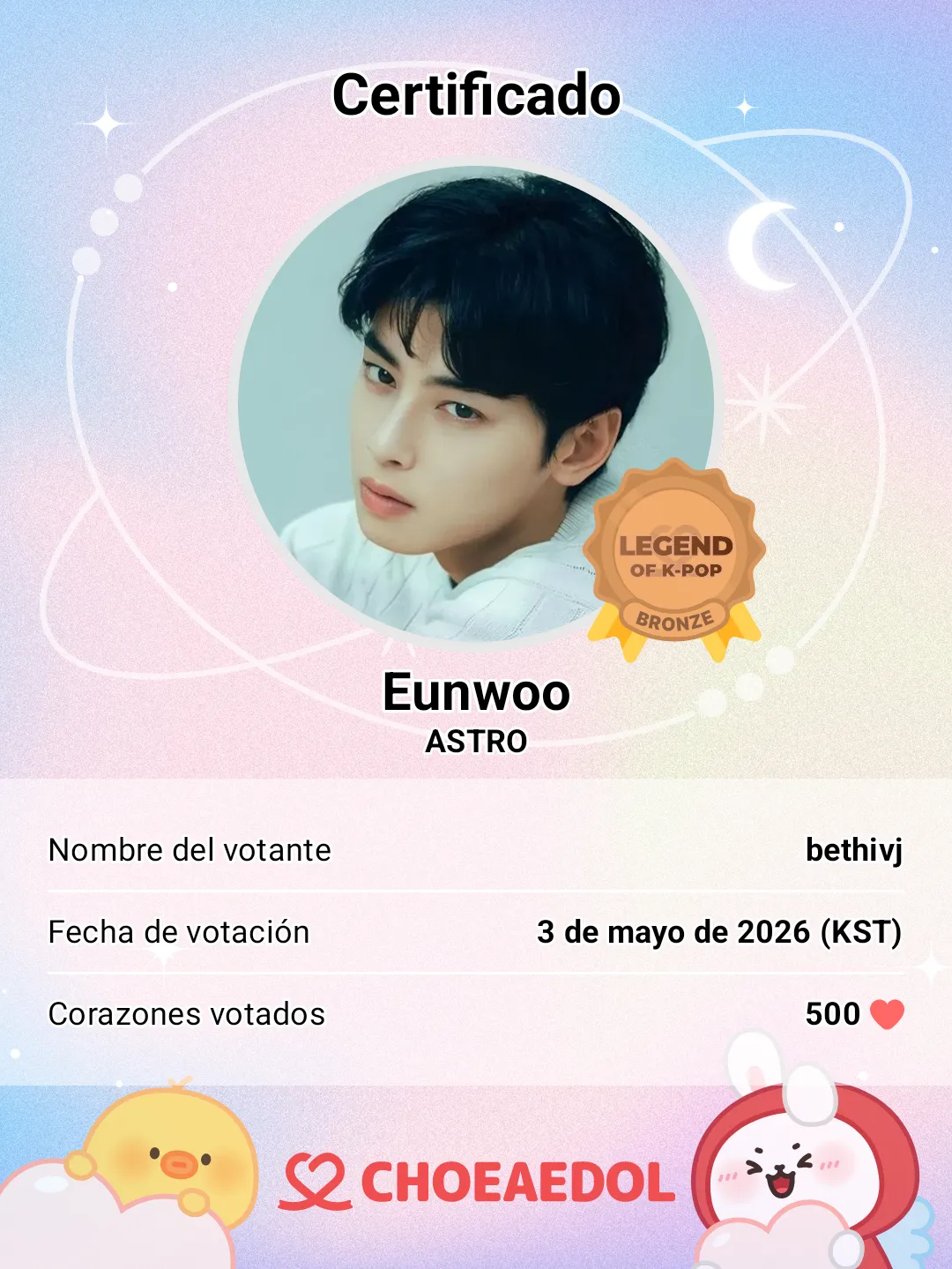 A moment captured by Eunwoo (ASTRO)'s fan