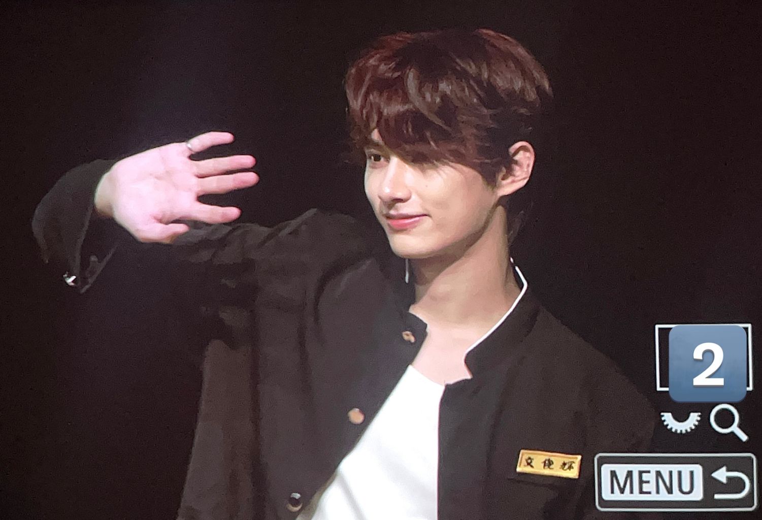 A moment captured by Jun (SEVENTEEN)'s fan