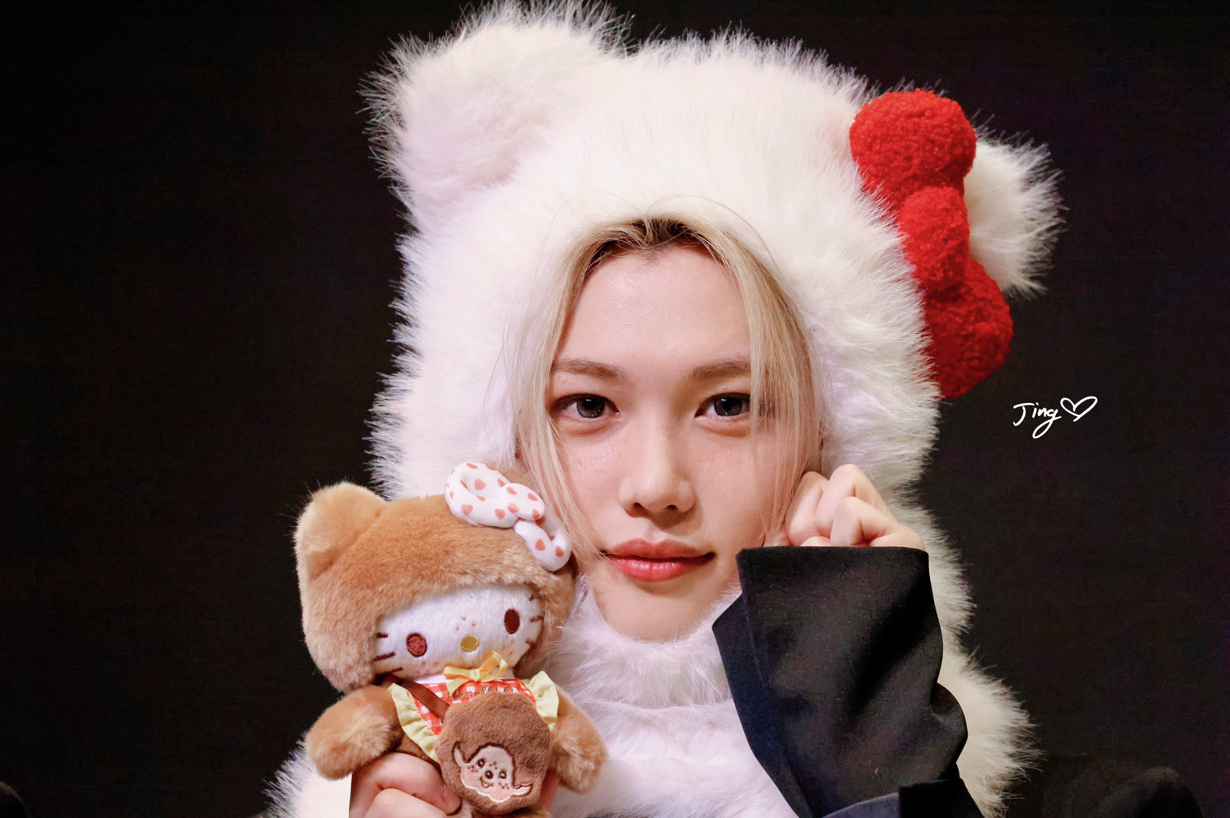 A moment captured by Felix (Stray Kids)'s fan