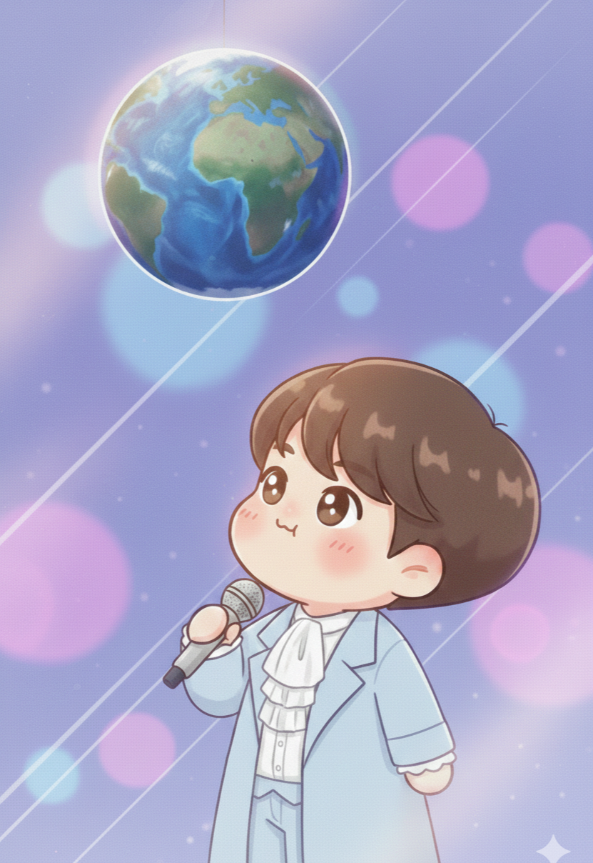 A moment captured by Jin (BTS)'s fan