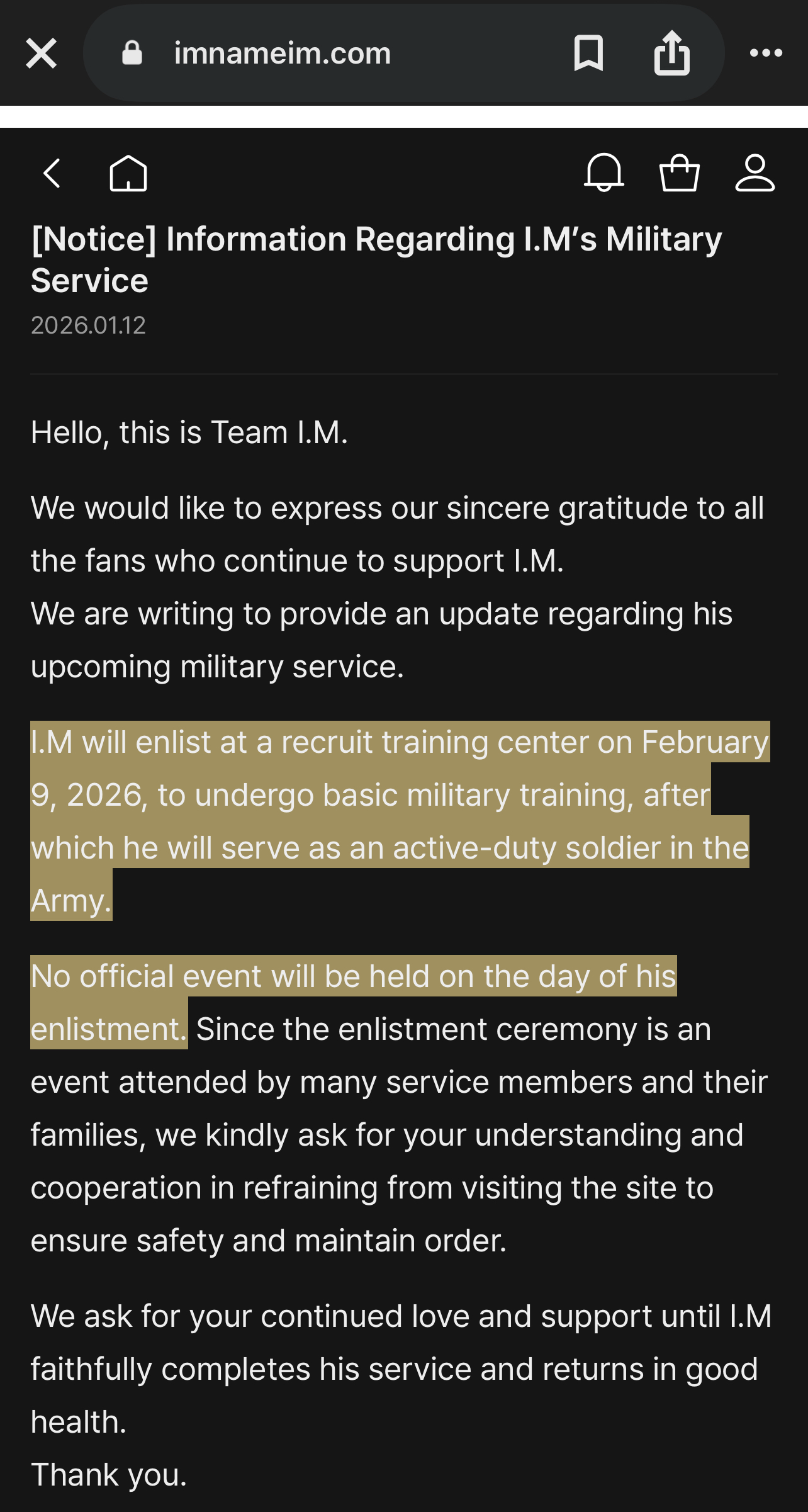 I.M (MONSTA X)の最近の活動写真