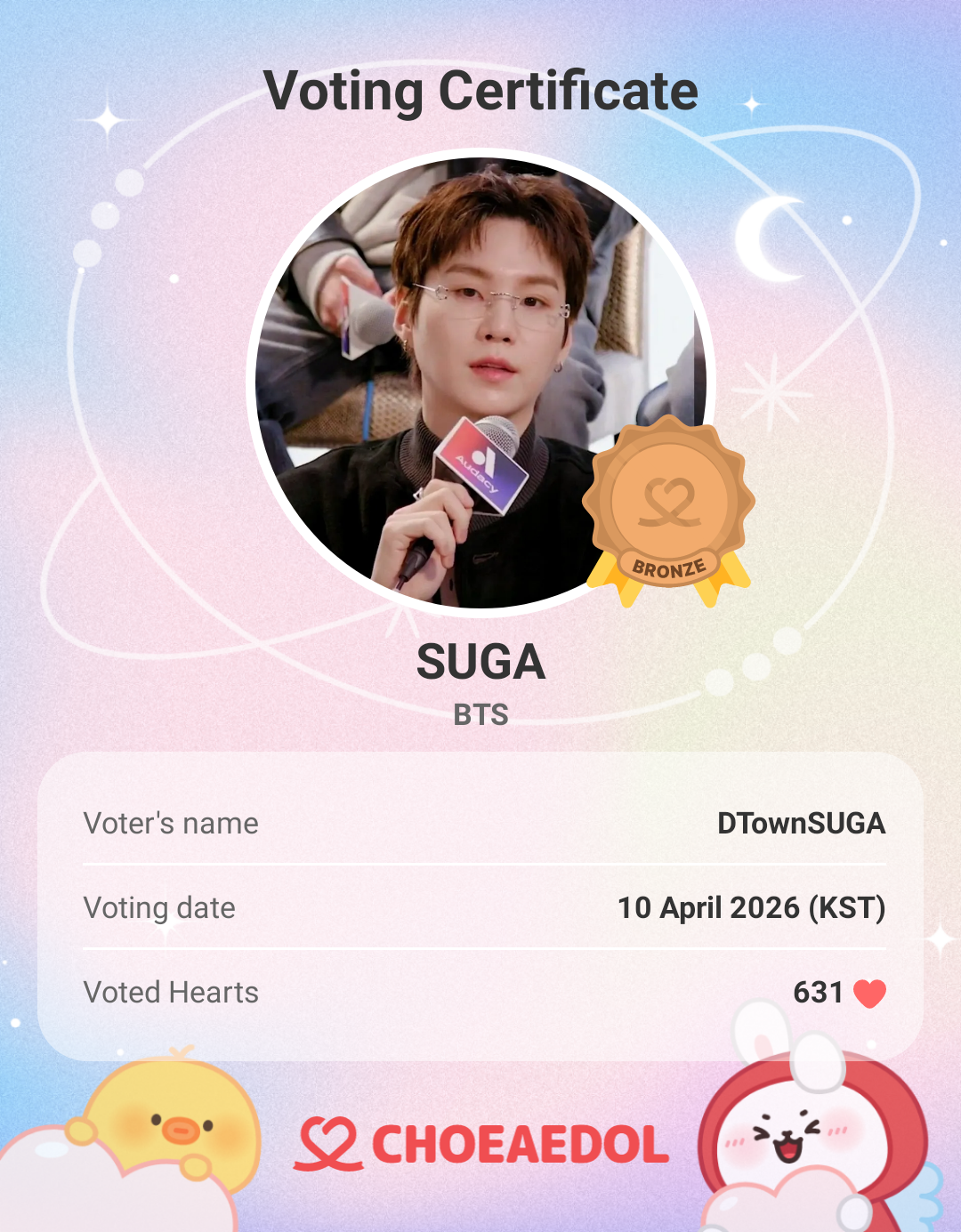 Potret di balik layar SUGA (BTS)