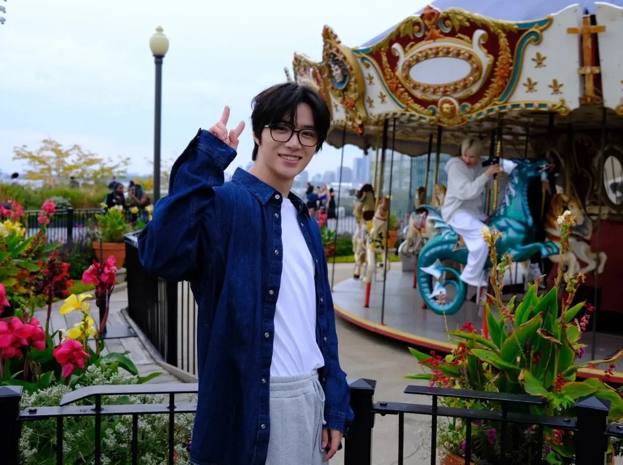 A moment captured by Beomgyu (TOMORROW X TOGETHER)'s fan