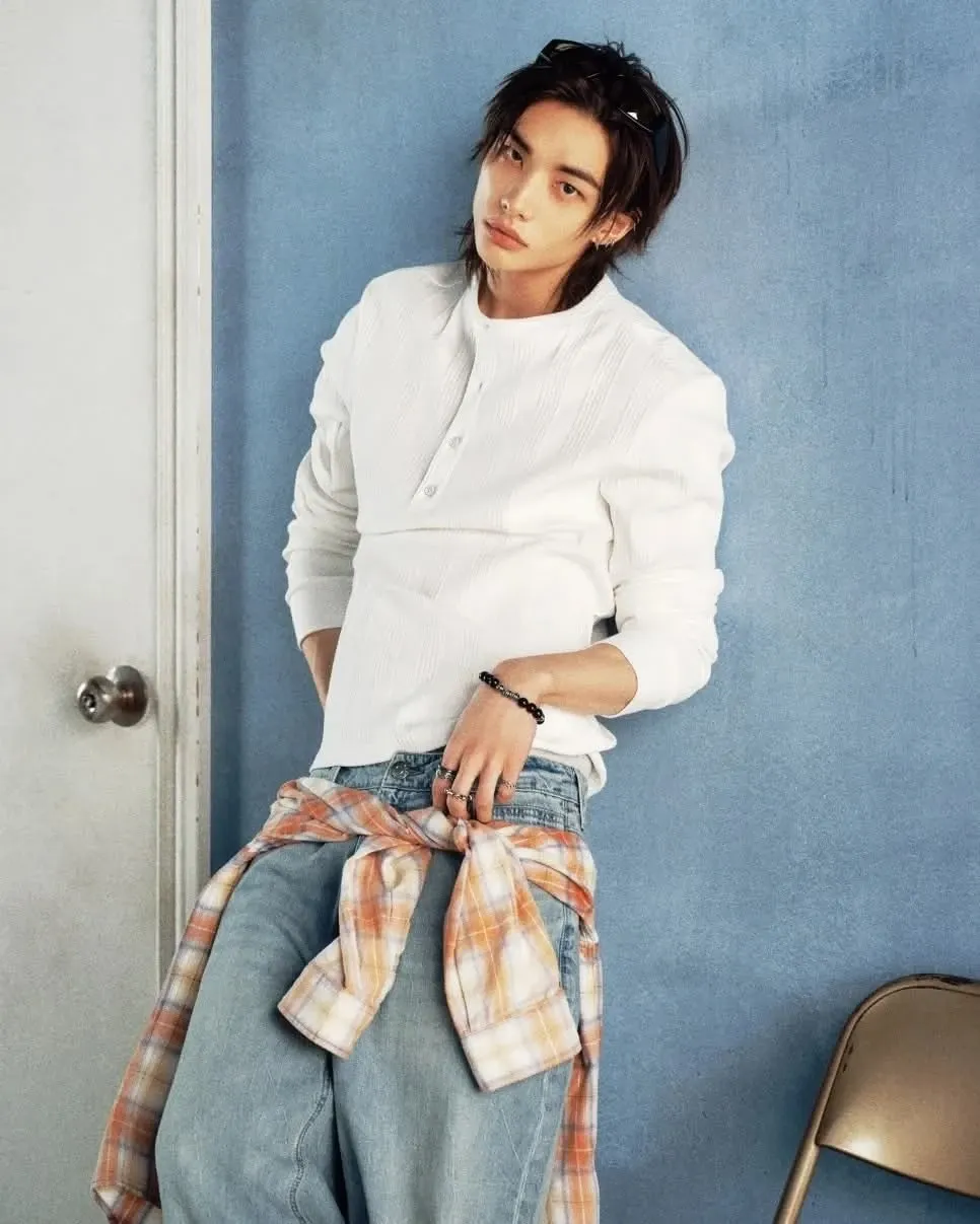 Recent activity shot of Hyunjin (Stray Kids)