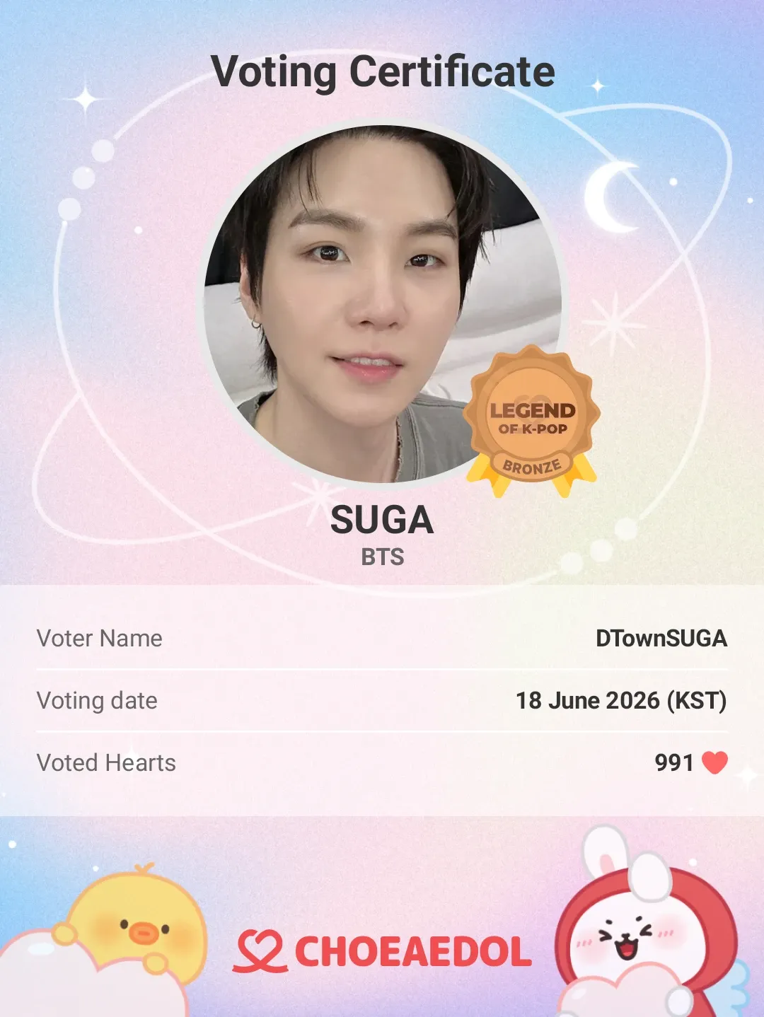 Momen yang diabadikan oleh penggemar SUGA (BTS)