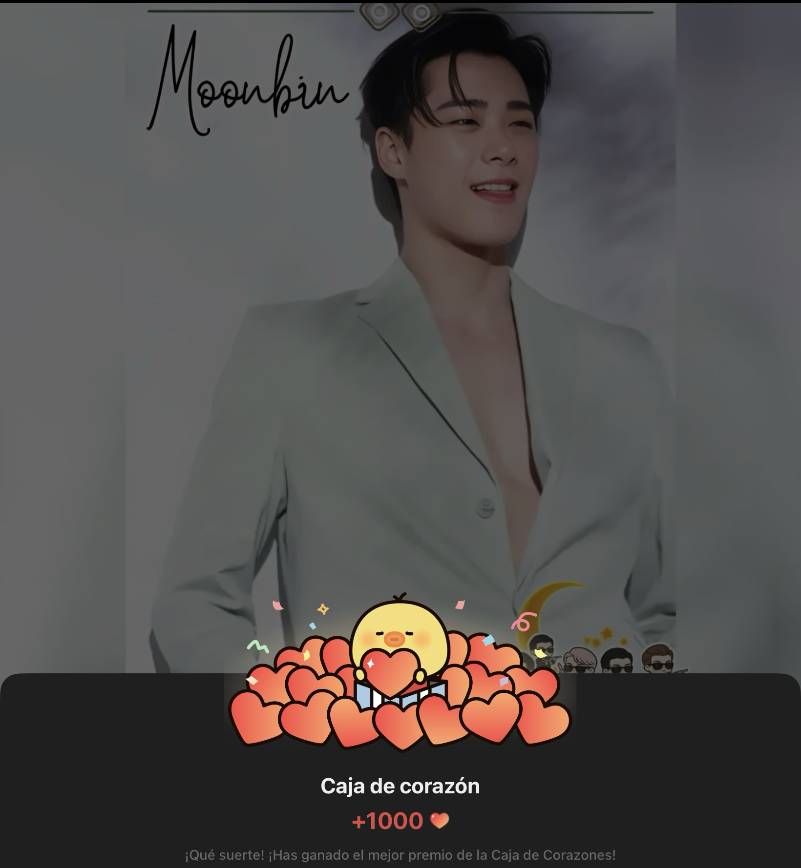 A moment captured by Moonbin (ASTRO)'s fan