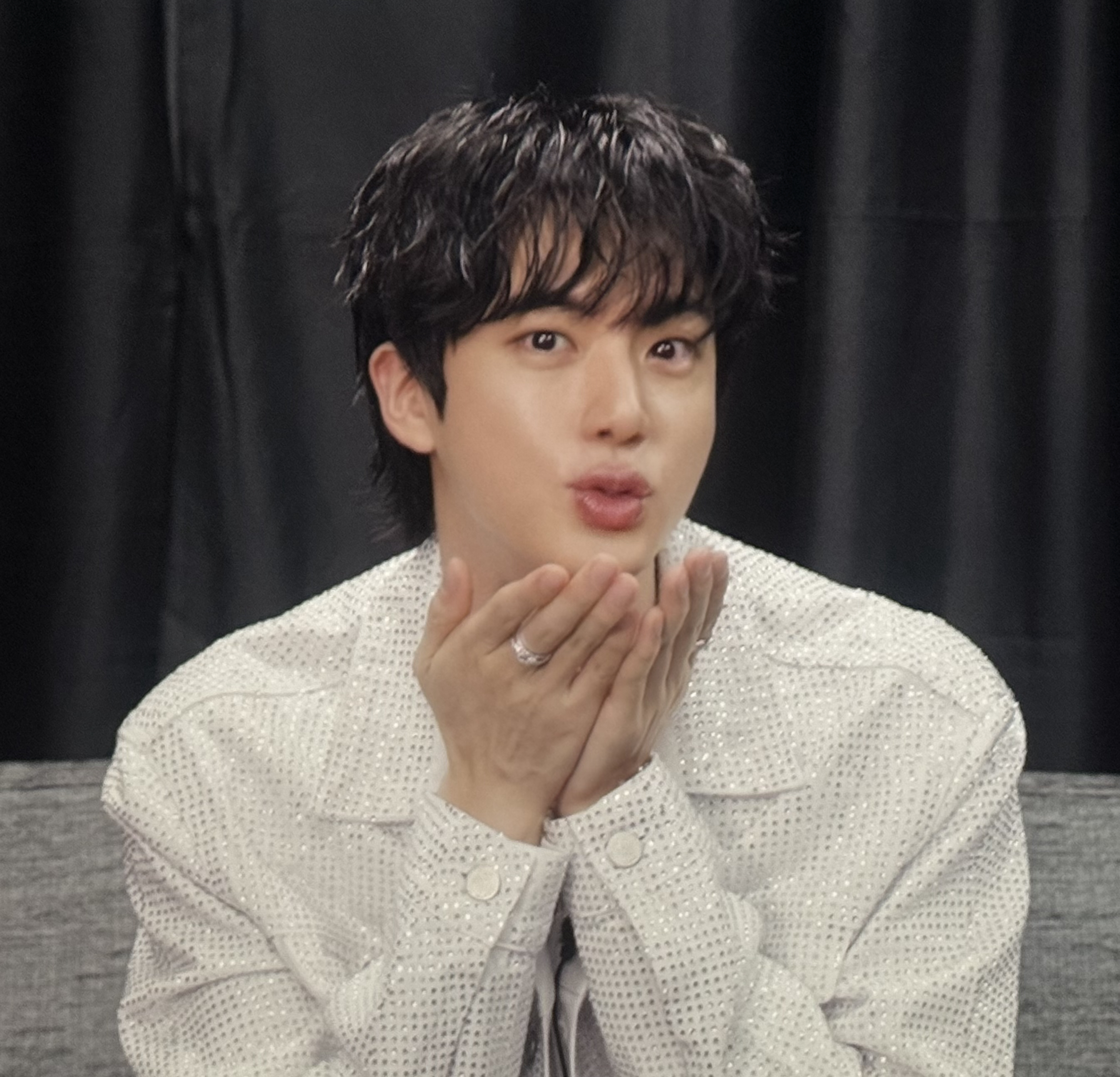 Recent activity shot of Jin (BTS)