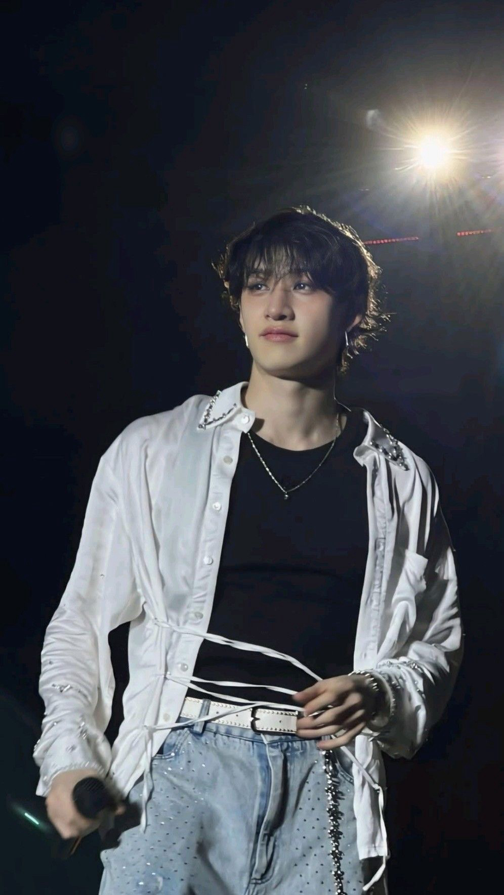 A heartfelt wallpaper shared by Bang Chan (Stray Kids)'s fans