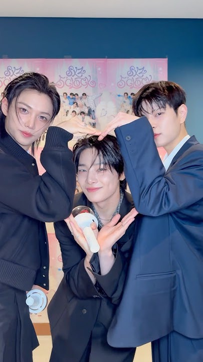 A moment captured by Stray Kids's fan