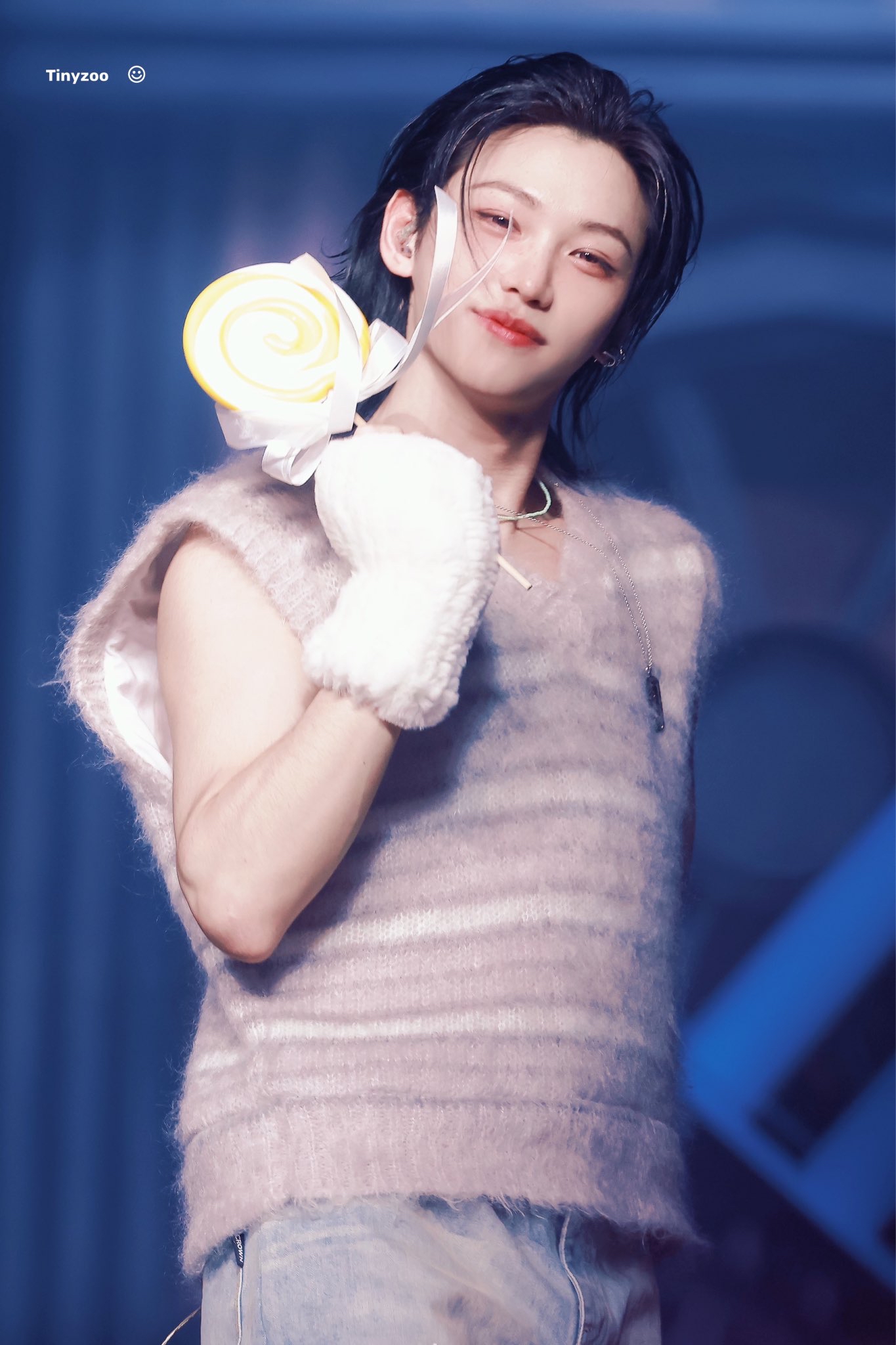 Recent activity shot of Felix (Stray Kids)