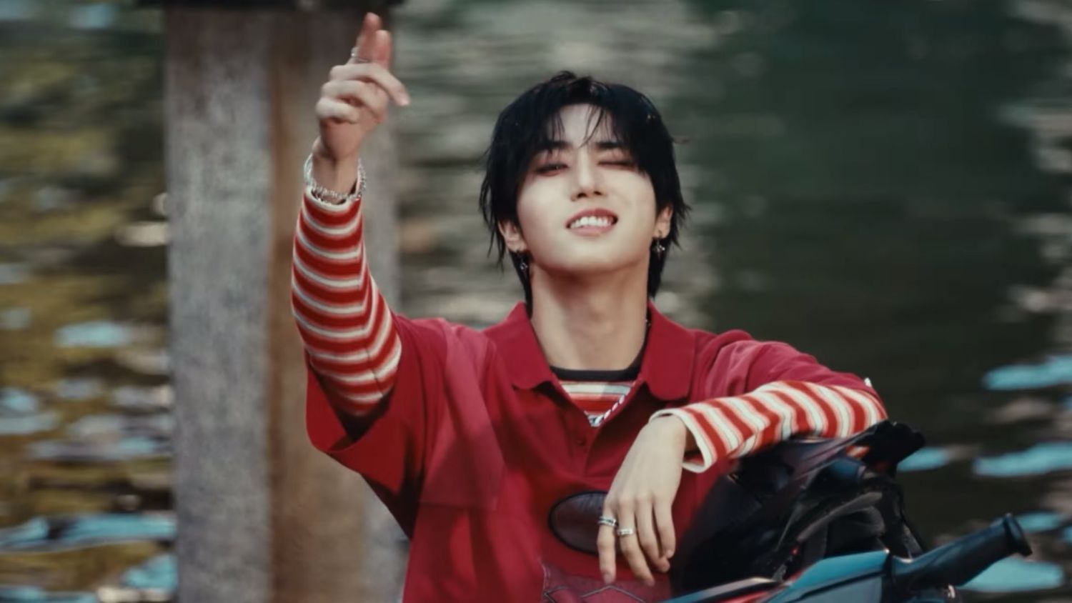 A moment captured by HAN (Stray Kids)'s fan