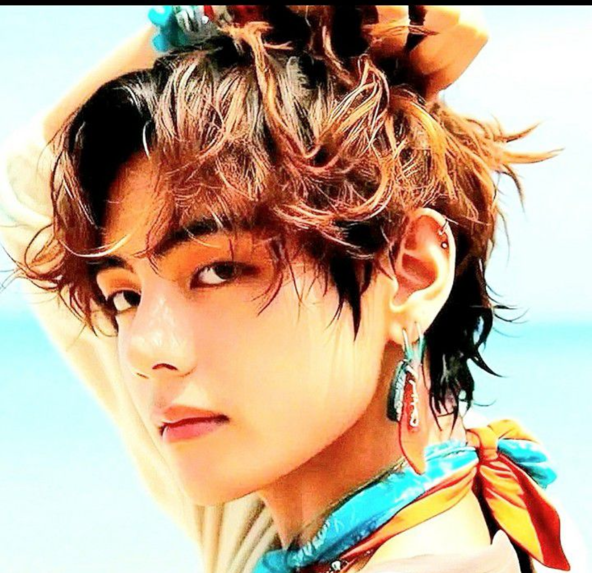 A moment captured by V (BTS)'s fan