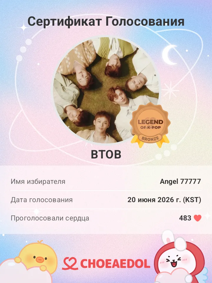 Recent activity shot of BTOB