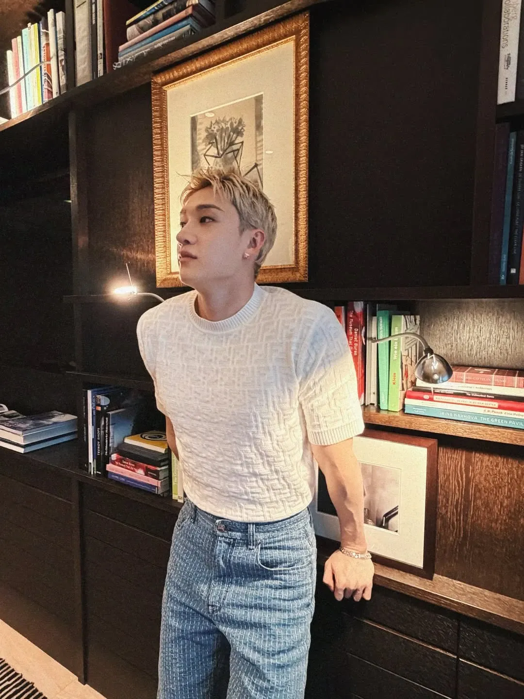 Recent activity shot of Bang Chan (Stray Kids)