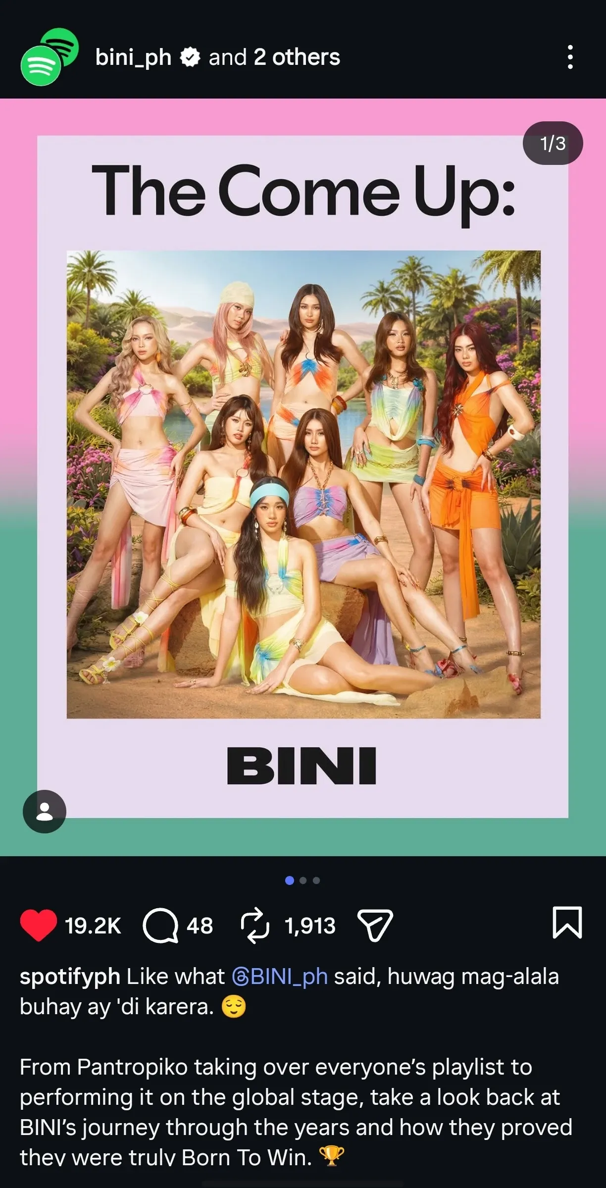 A heartfelt wallpaper shared by BINI's fans