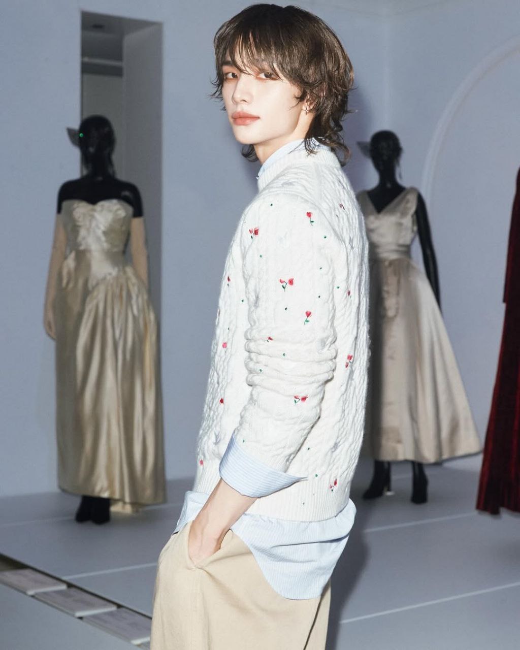 A moment captured by Hyunjin (Stray Kids)'s fan