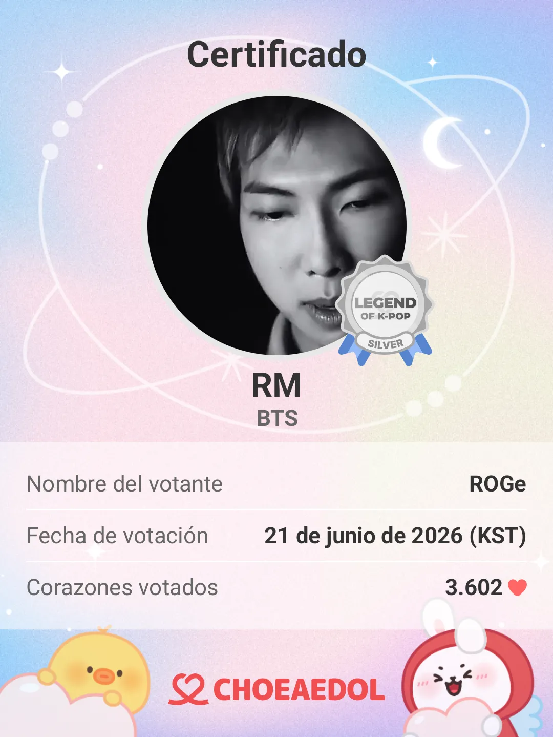 A moment captured by RM (BTS)'s fan