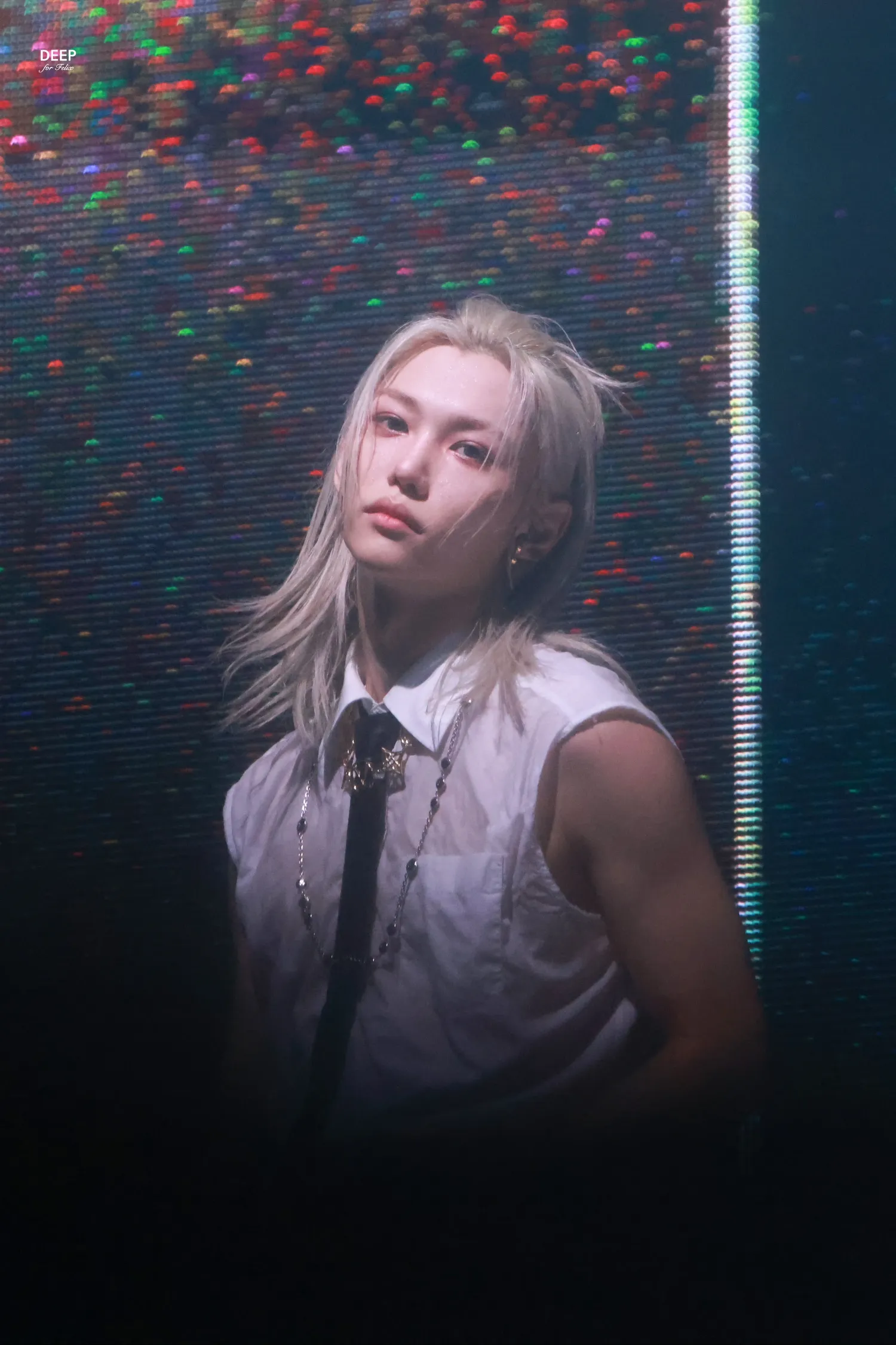 Recent activity shot of Felix (Stray Kids)