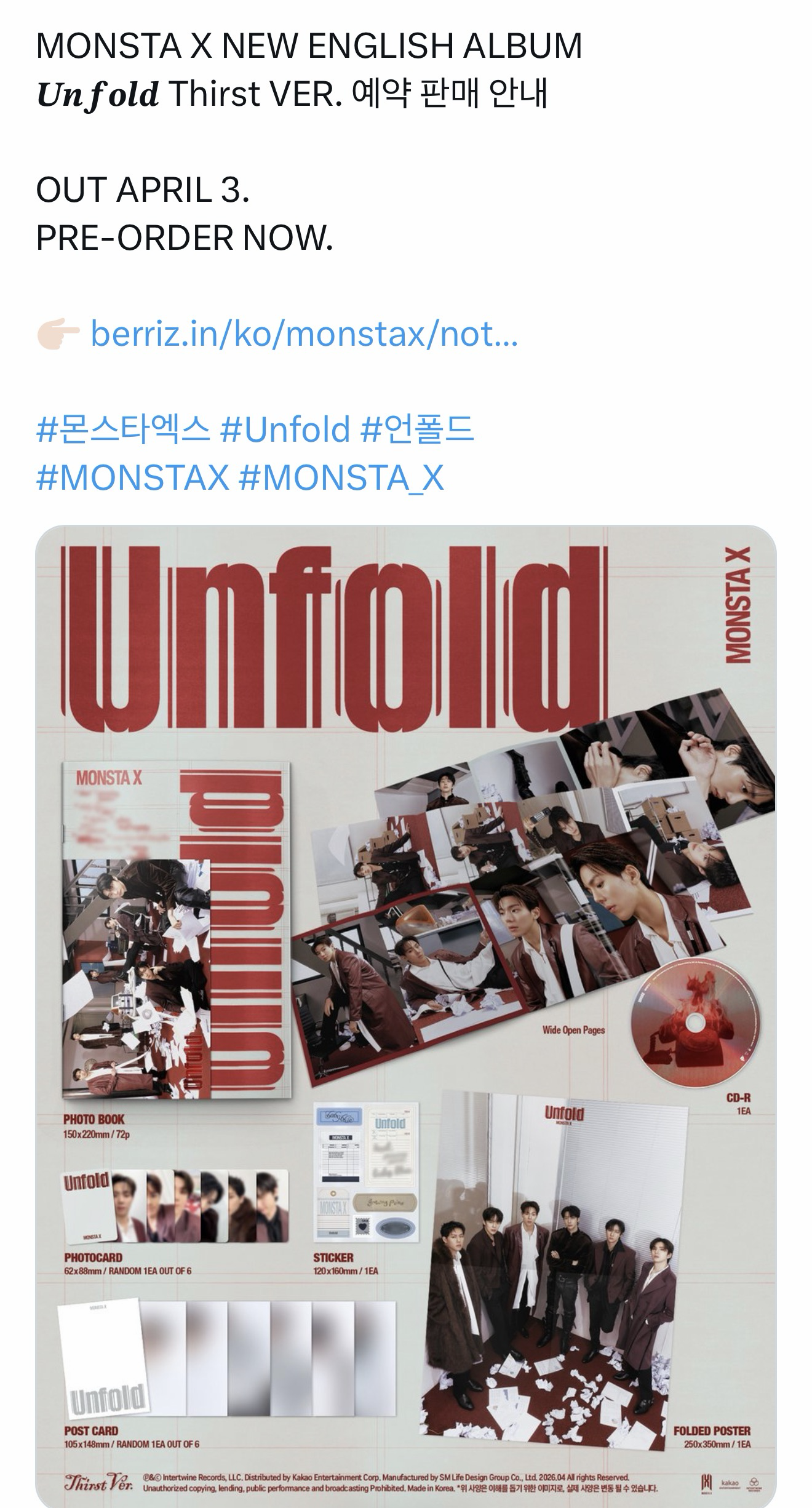 Foto aktivitas terbaru MONSTA X