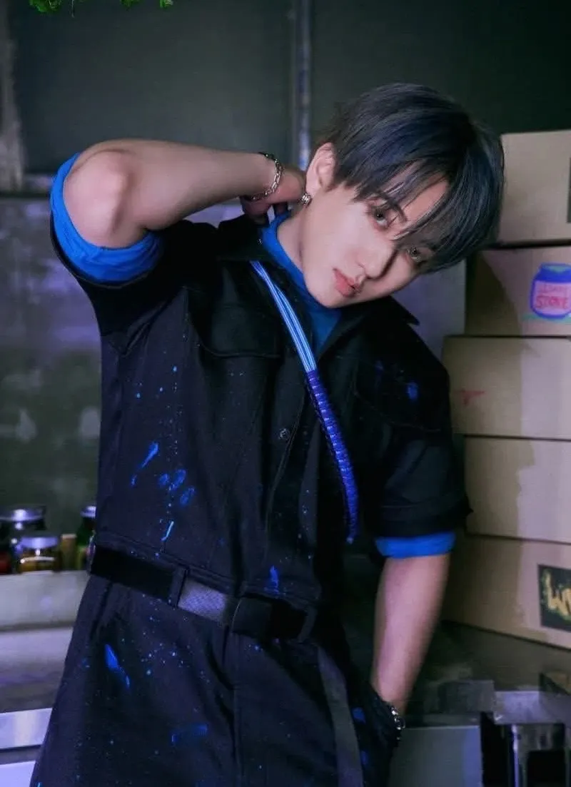 Recent activity shot of Changbin (Stray Kids)