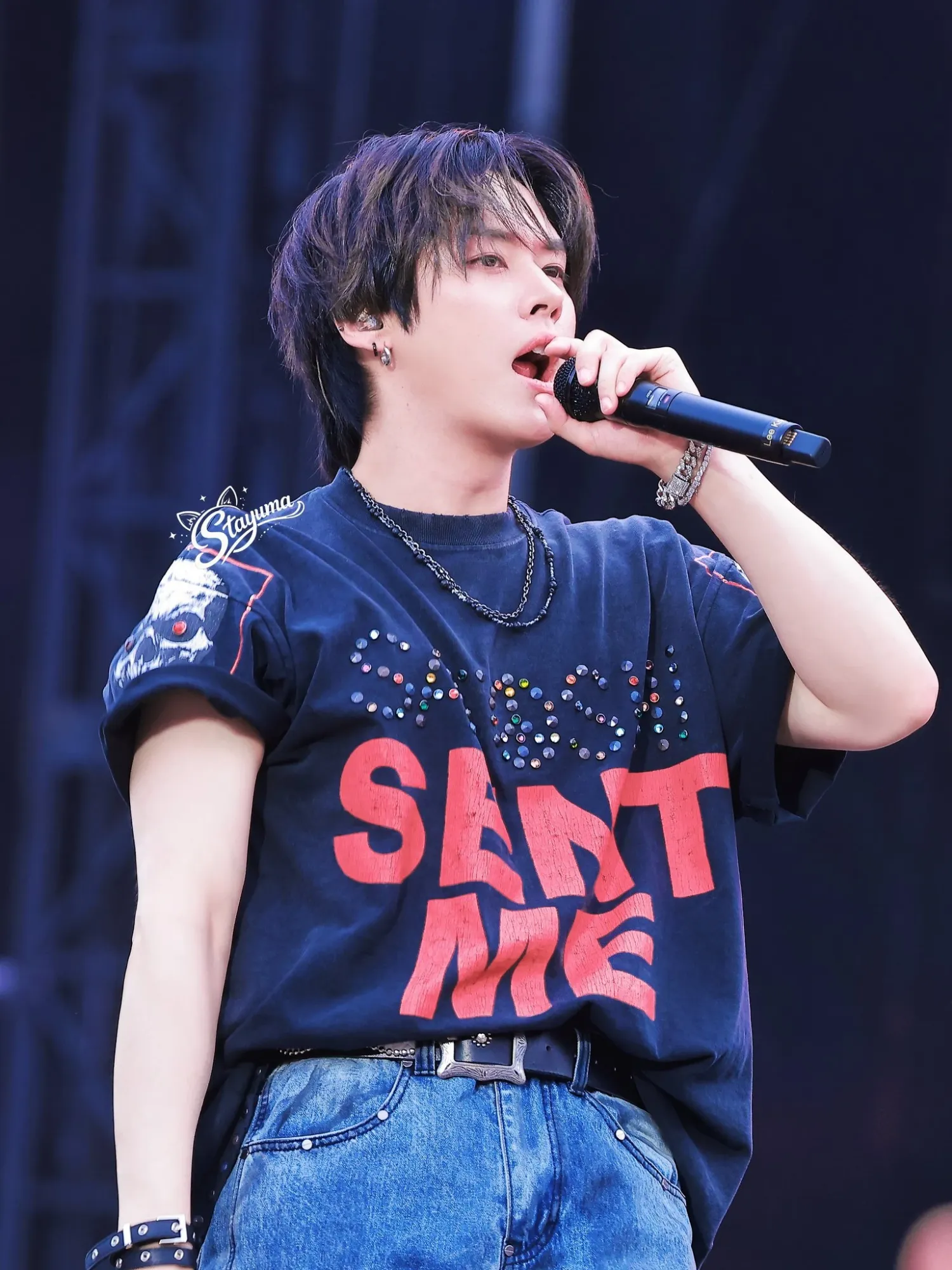 Recent activity shot of Lee Know (Stray Kids)