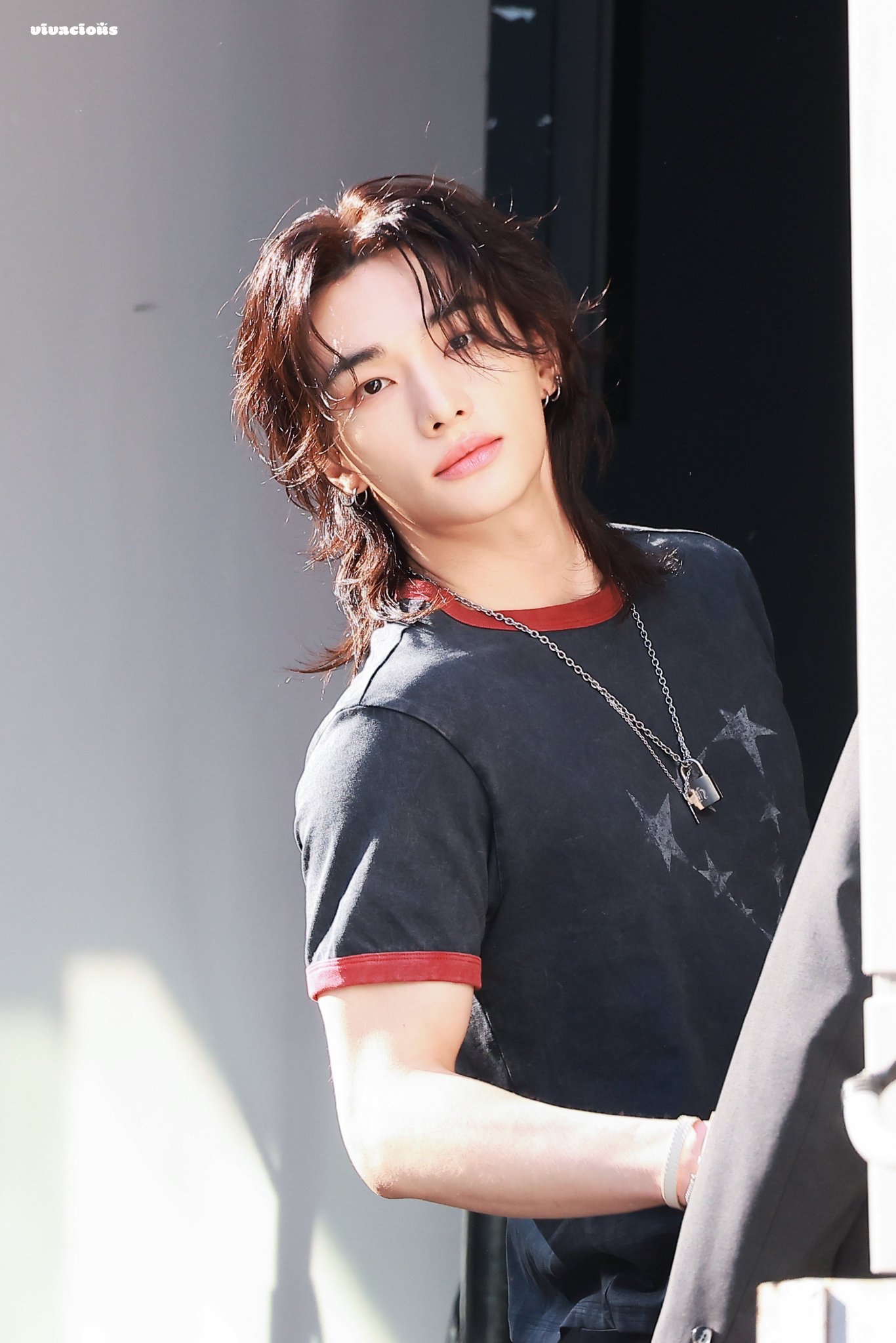 Recent activity shot of Hyunjin (Stray Kids)