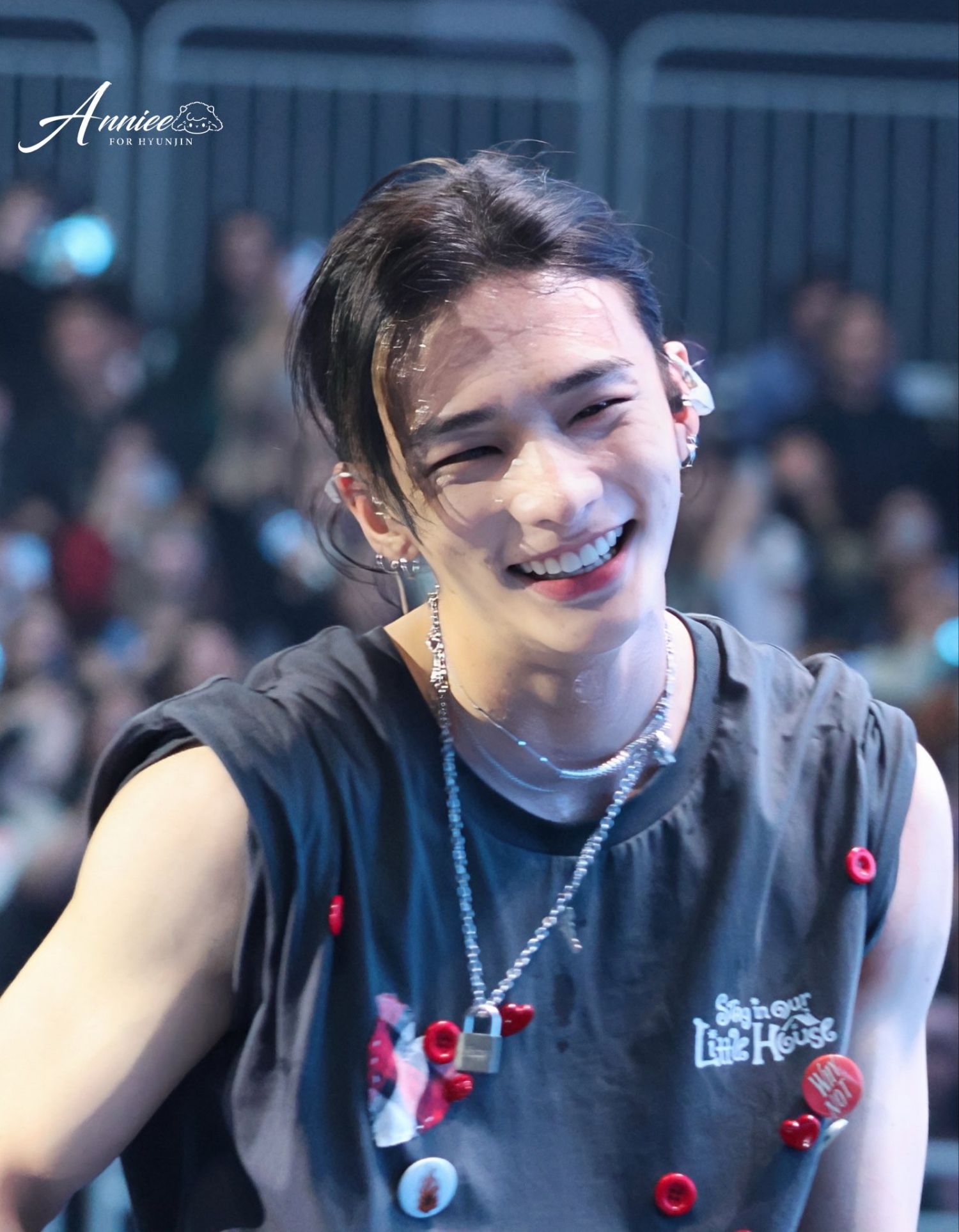 Recent activity shot of Hyunjin (Stray Kids)