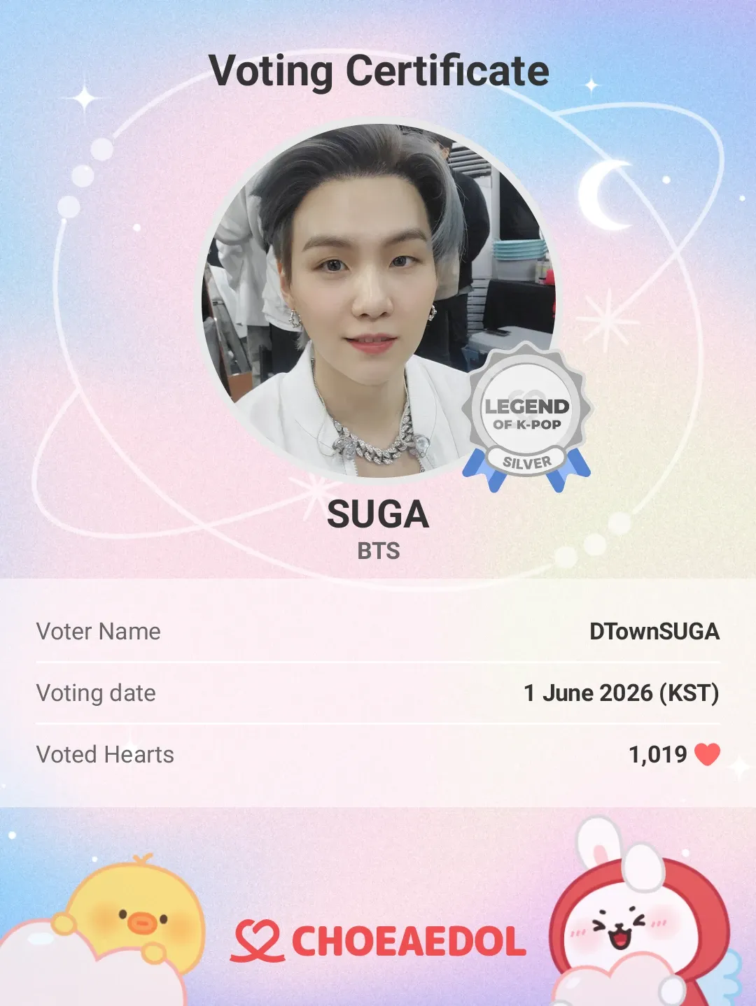 Momen yang diabadikan oleh penggemar SUGA (BTS)