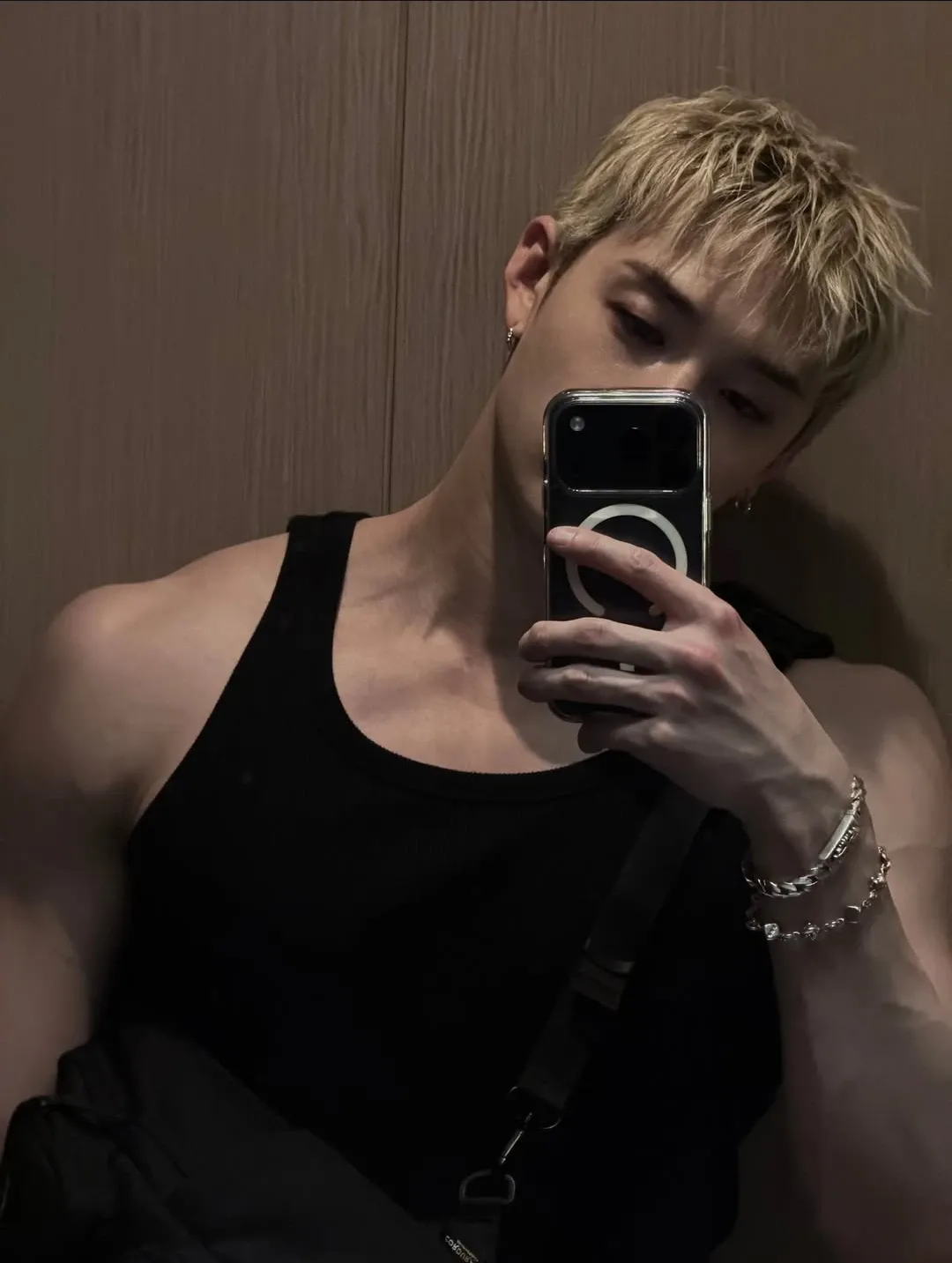 Recent activity shot of Bang Chan (Stray Kids)