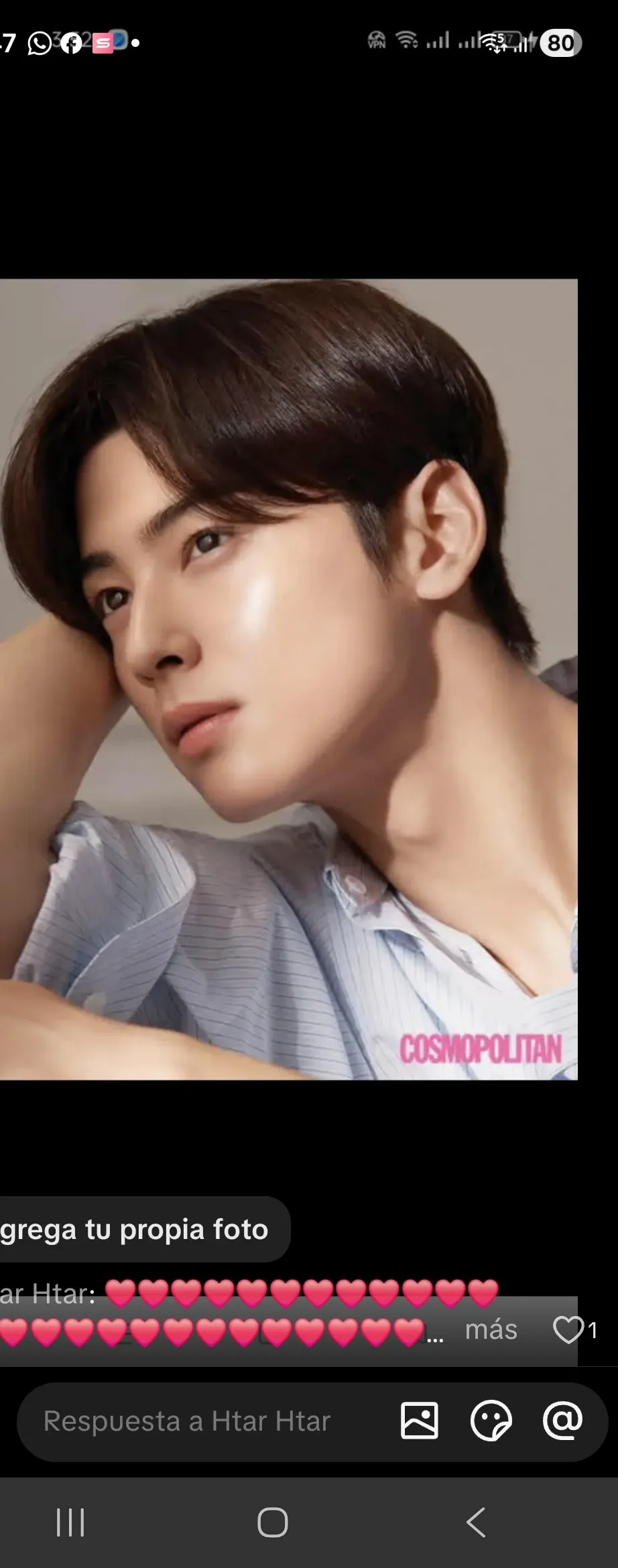 A moment captured by Eunwoo (ASTRO)'s fan