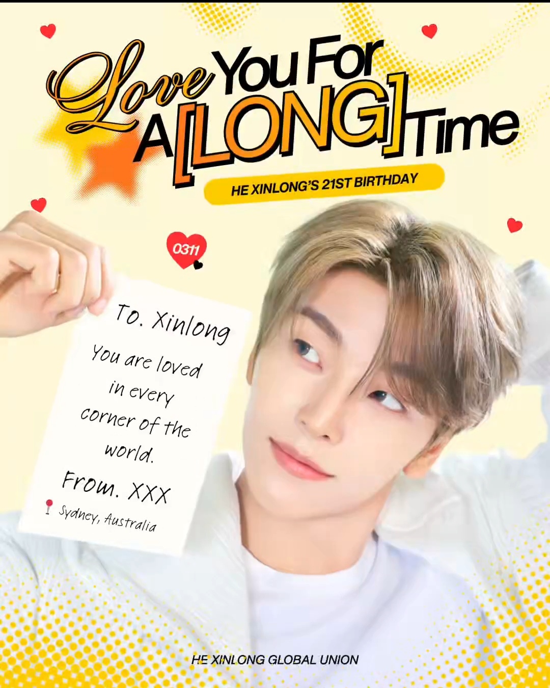 A moment captured by He Xinlong (ALPHA DRIVE ONE)'s fan