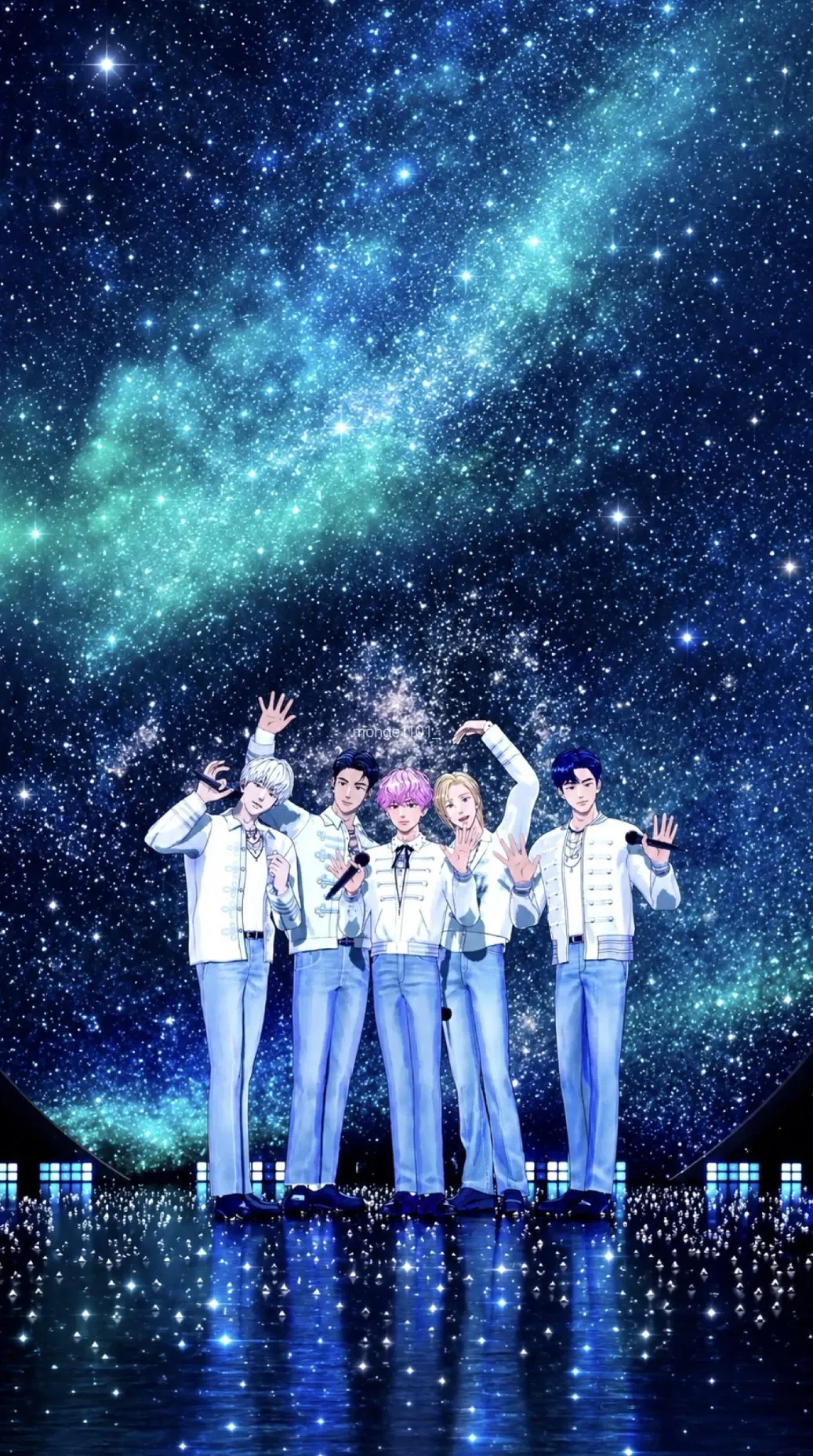 A heartfelt wallpaper shared by PLAVE's fans