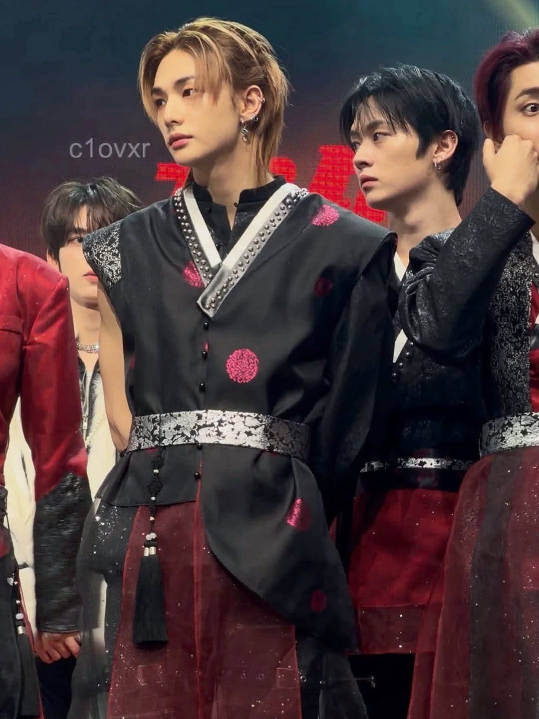 A moment captured by Stray Kids's fan