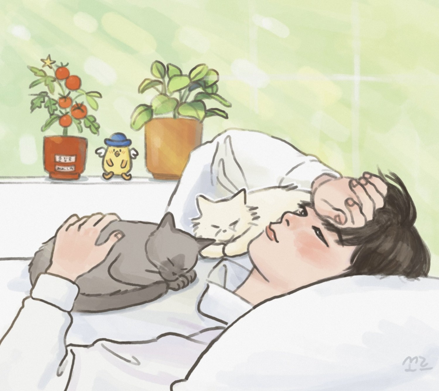 Recent activity shot of Moonbin (ASTRO)