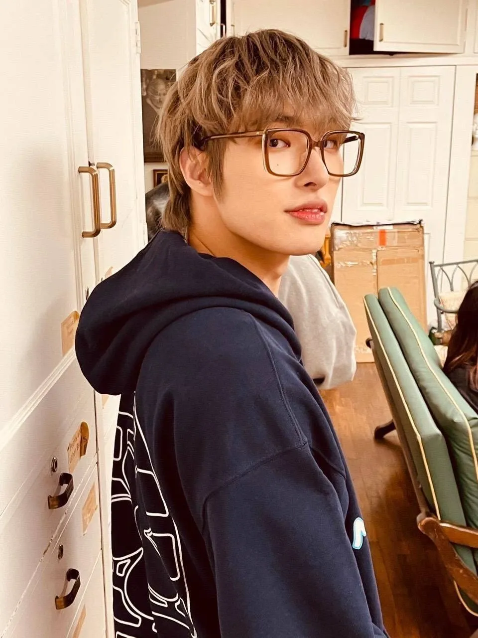 Recent activity shot of Mingi (ATEEZ)