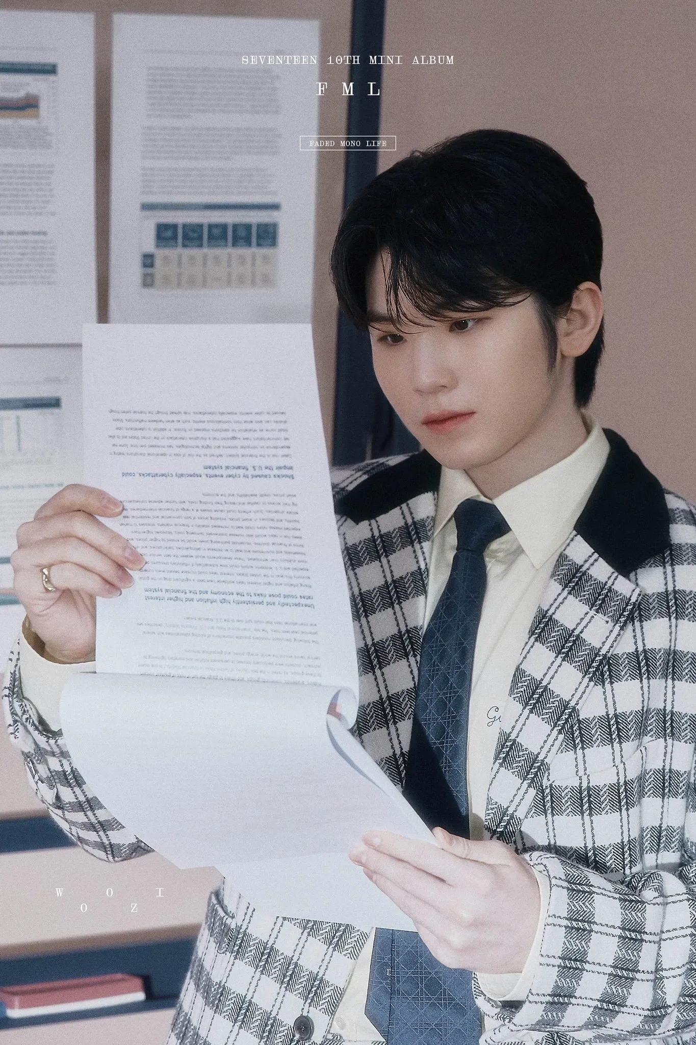 A moment captured by Woozi (SEVENTEEN)'s fan