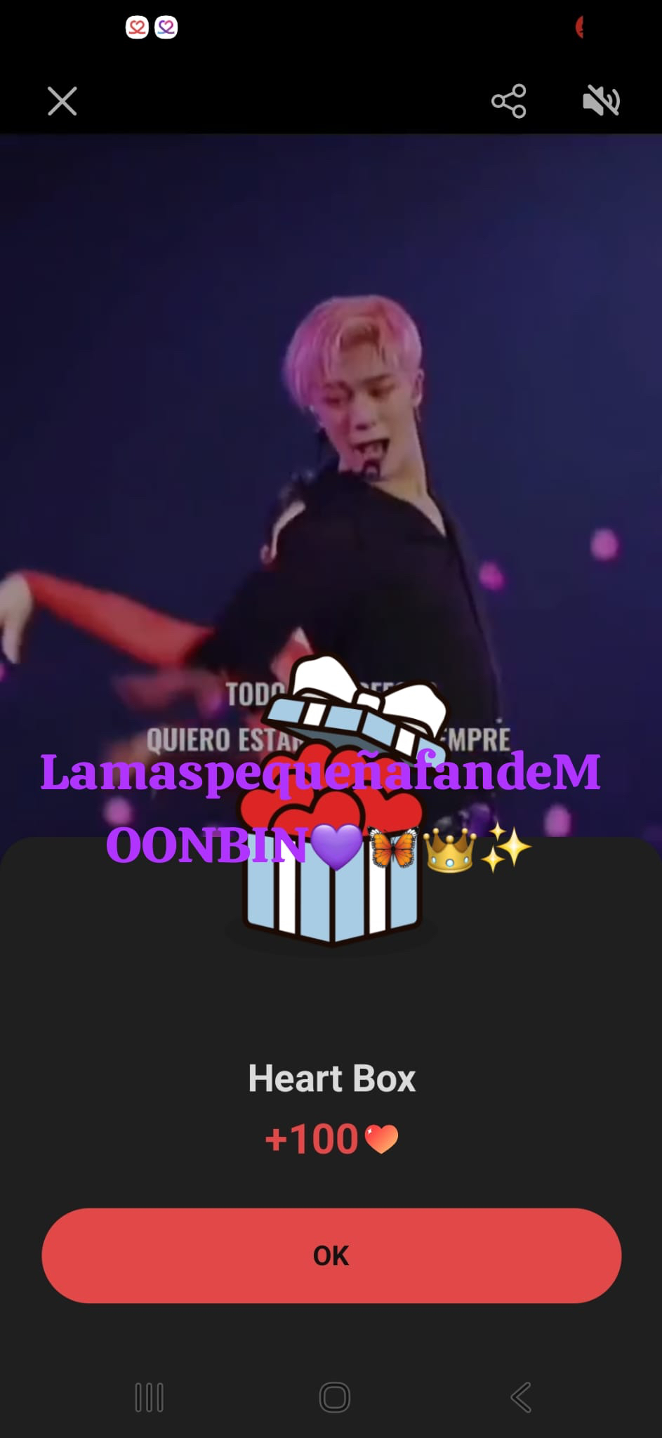 A heartfelt wallpaper shared by Moonbin (ASTRO)'s fans