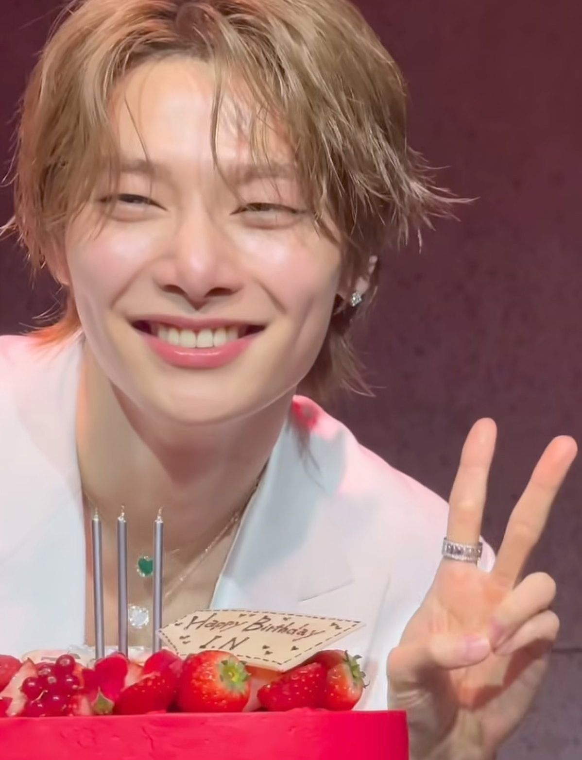 A moment captured by I.N (Stray Kids)'s fan