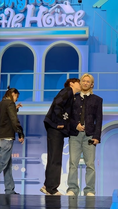 A moment captured by Stray Kids's fan